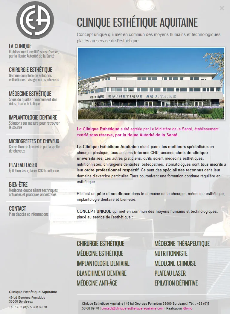 Clinique Esthétique Aquitaine — visuel 3